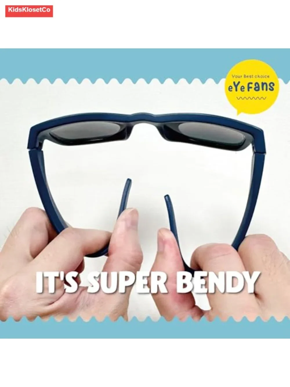 Kids Sunglasses UV400 Bendable TPEE Frame BPA-Free Sport
